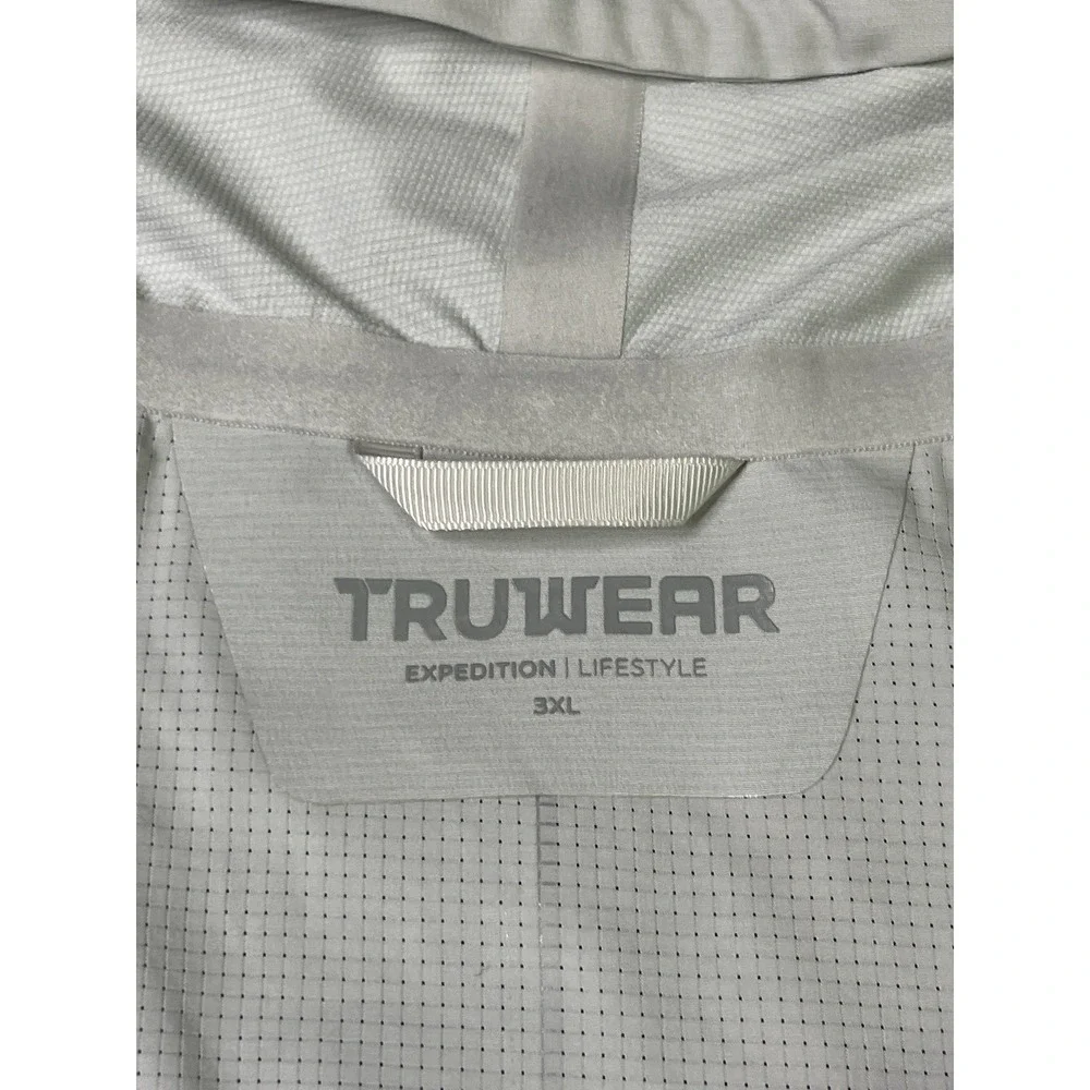 Truwear Expedition Performance Fabric Jacket Light Grey Size 3XL Static Branding